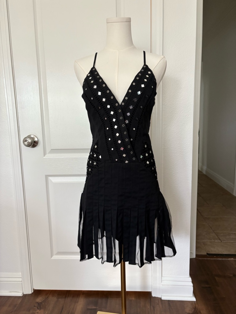 Marciano black fairy mini dress